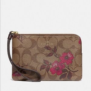 Coach Victorian Floral Print Wristlet